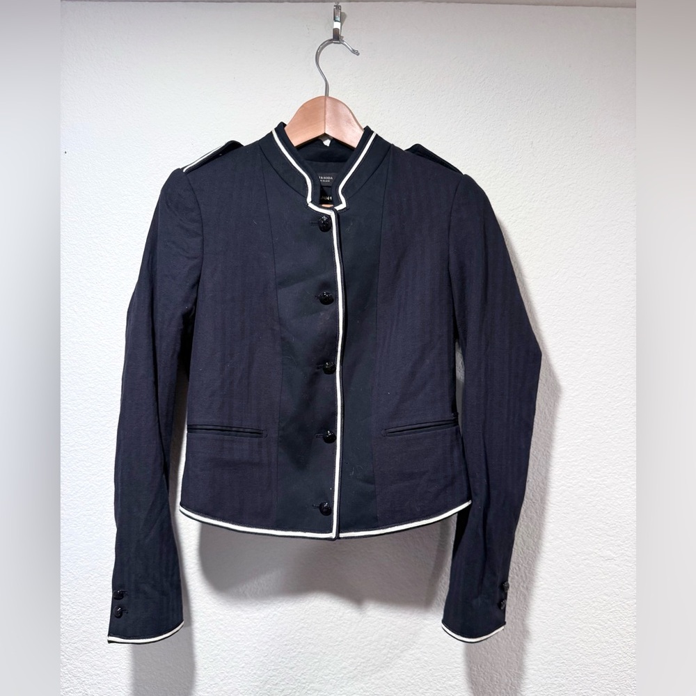 SCOTCH & SODA Tailored Military Inspired Two Tone Blazer